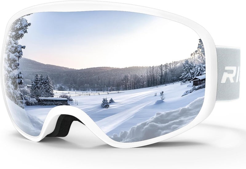 RIOROO Ski Goggles Snowboard Goggles for Men Women Adults Youth,Over Glasses OTG/100% UV Protection/Anti-fog/Wide Vision - Image 1